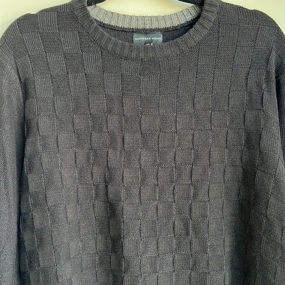 Geoffrey Beene Men's X-Large Crew Neck Pullover Sweater Geometric Pattern. - Picture 4 of 11